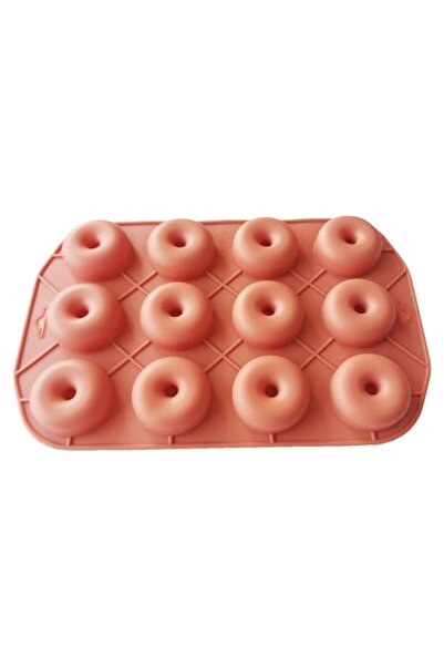 BV Formă de silicon cu 12 cavități pentru prăjituri sau brioșe, maro, 28 cm