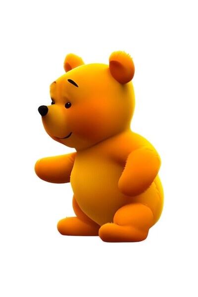 BV Decorative sticker, Winnie the Pooh, Yellow, 85 cm, 1228STK