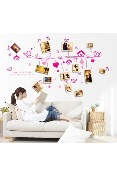 BV Autocolant decorativ - sârmă întinsă cu 9 rame foto, 180 cm