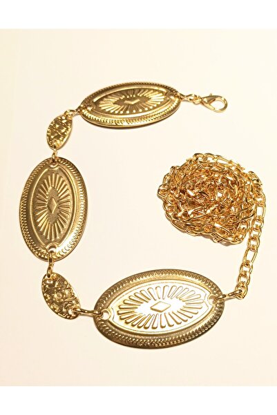 Monalisa Home Yellow Color Gold Look Figured Waist Chain