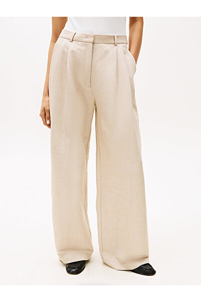 Tommy Hilfiger Women's Linen Blend Rlxd Straight Pants