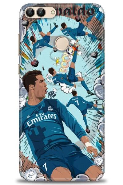 Rulet Aksesuar غطاء متوافق مع هاتف هواوي بي سمارت HD مطبوع - غطاء سيليكون بتص...