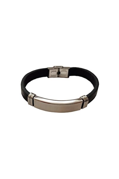 BV Brățară din piele ecologică, oțel inoxidabil, A4B55