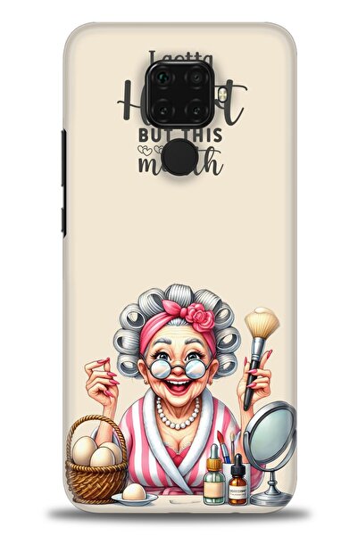 Rulet Aksesuar غطاء متوافق مع هاتف هواوي ميت 30 لايت HD مطبوع - غطاء سيليكون ...