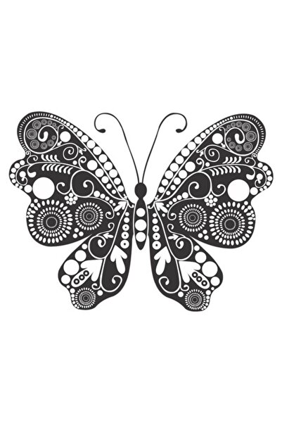 BV Autocolant decorativ, fluture, 55 cm