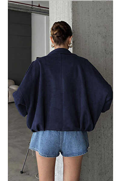 MEECY Νέα σεζόν σουέτ μπουφάν oversize