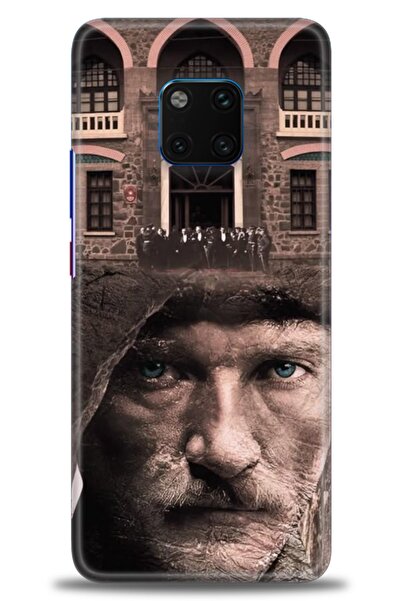 Rulet Aksesuar غطاء متوافق مع هاتف هواوي ميت 20 برو HD مطبوع - غطاء سيليكون ب...