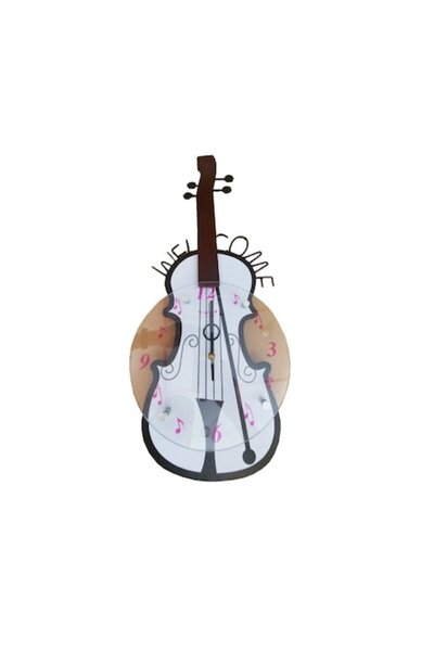 BV Violin-shaped Wall Clock, 60 cm, M20119