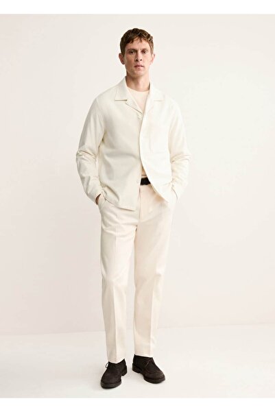 MANGO Man Regular kesim pensli pamuklu pantolon