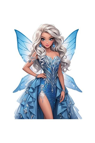 BV Διακοσμητικό αυτοκόλλητο, Πριγκίπισσα, Μπλε, 1374STK-16