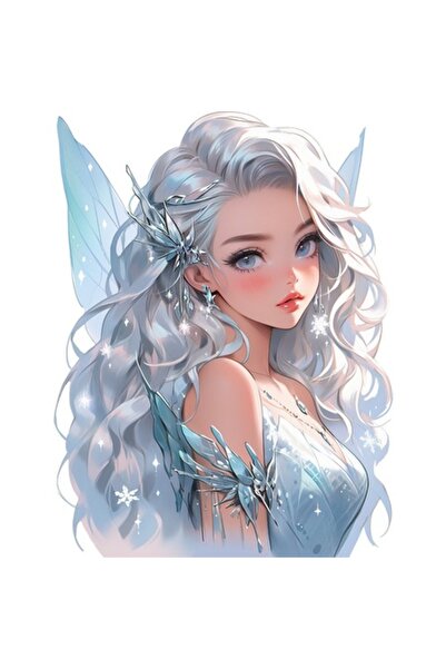 BV Autocolant decorativ - Prințesă, Alb (1374STK-3)