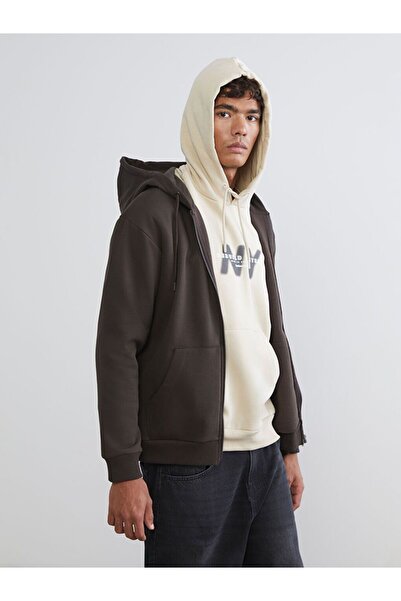 LC Waikiki Xside Men's Zippered Hooded Sweatshirt