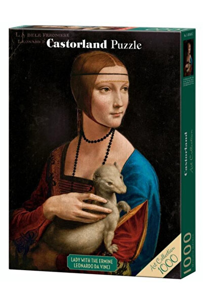 Castorland Пъзел 1000 части Дама с хермелин, колекция от произведения на изку...