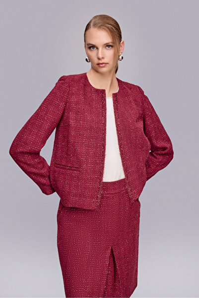 Naramaxx Bordo Tüvit Ceket