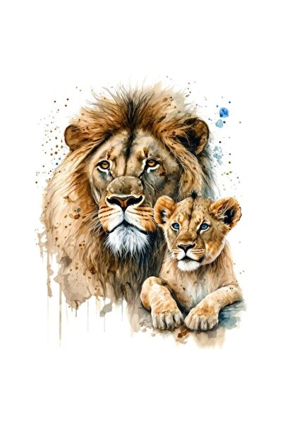 BV Autocolant decorativ, Leu, Portocaliu, 77 cm - 1213STK-3