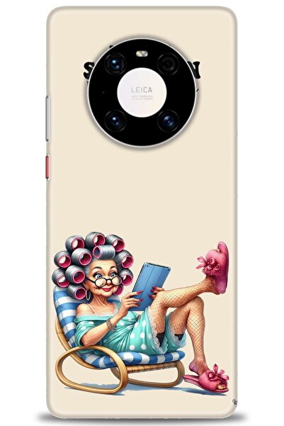 Rulet Aksesuar غطاء متوافق مع هاتف هواوي ميت 40 برو HD مطبوع - غطاء سيليكون م...