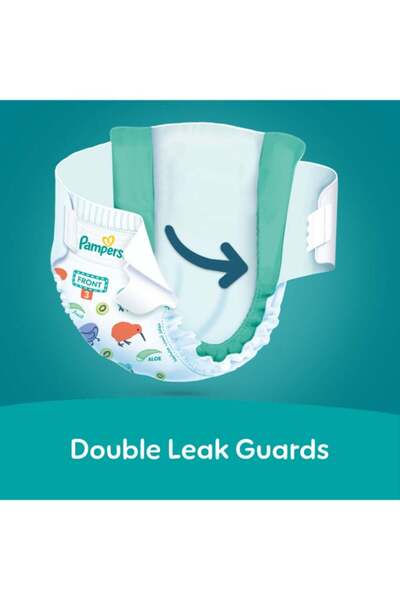 Pampers Baby diapers with protection against allergies and aloe vera extract, size 3 (for weights 3-8 kg) – 136 diapers