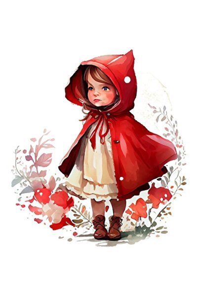 BV Autocolant decorativ, Scufița Roșie, Roșu, 67 cm