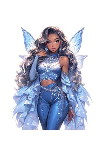 BV Autocolant decorativ, Prințesă, Albastru, 1374STK-17