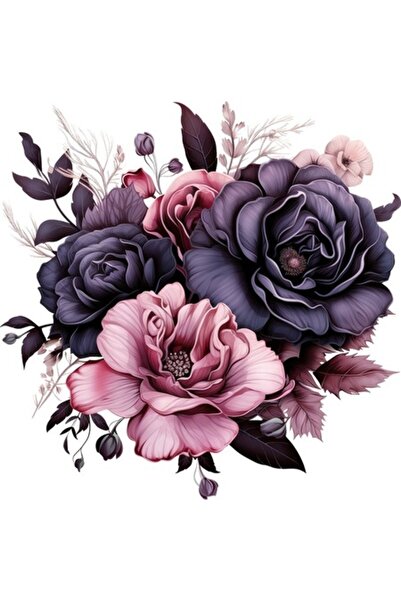 BV Autocolant decorativ - Flori, roz, 60 cm (1325STK)