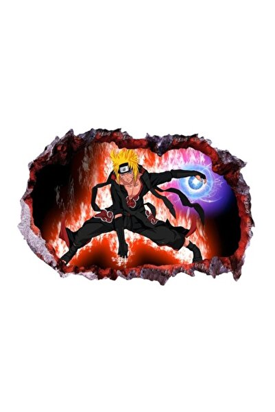 BV Autocolant decorativ, gaură 3D pentru perete (Anime), 58 x 85 cm