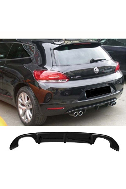 AkmTuning Vw Scirocco Mk1 Difüzör Parlak Siyah Plastik Sağ Sol Çiftli 2008-20...