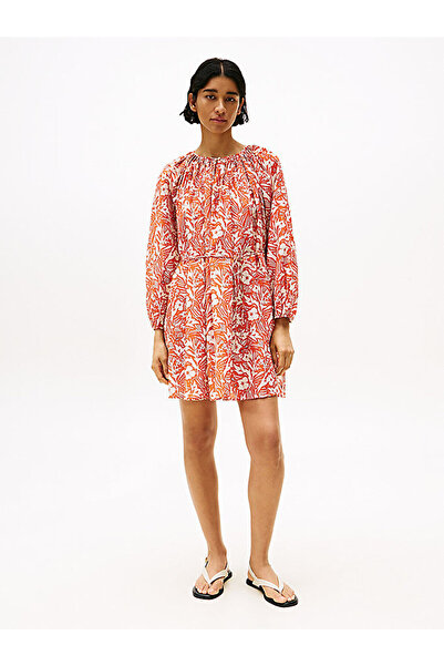 Tommy Hilfiger Women's Co Silk Voile Short Dress