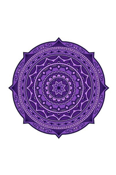 BV Autocolant decorativ Mandala, violet, 50 cm, 1070STK
