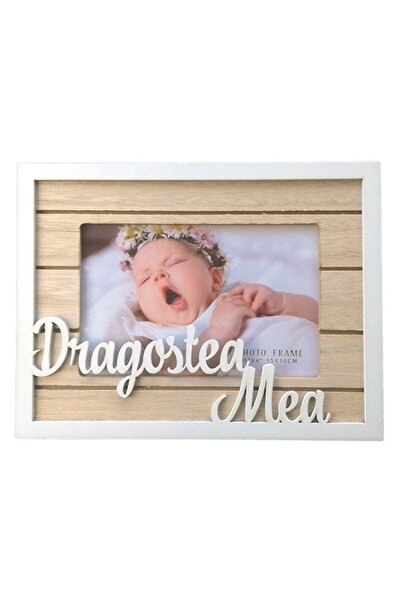 BV Wooden photo frame with text 'My love'. 16 cm, 683D