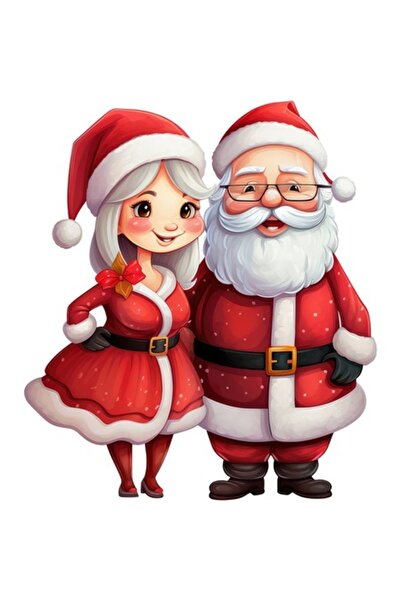 BV Autocolant decorativ, Moș Crăciun, roșu, 1368STK-5