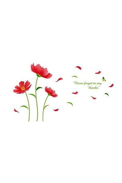 BV Decorative sticker, Red holes, 150 x 150 cm, 783STK