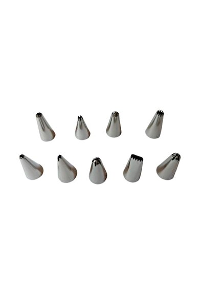 BV Комплект от 9 декоративни дюзи от неръждаема стомана, 3,2x1,8 см