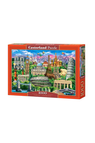 Castorland Puzzle 1000 piese Obiective turistice celebre 104901