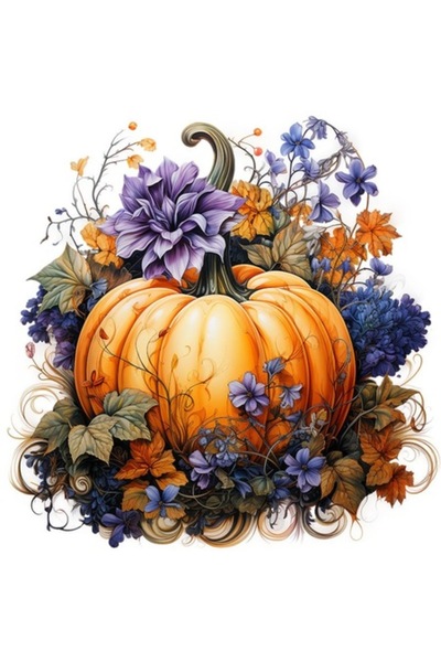 BV Decorative Sticker, Pumpkin, Orange, 60 cm, 1322STK-1