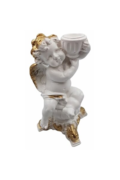 BV Decorative figurine - Angel, White, 23 cm