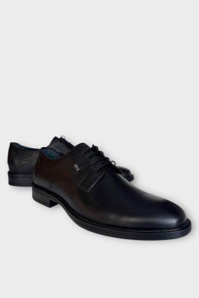 Liger Men's Genuine Leather Shoes Black - Smoked