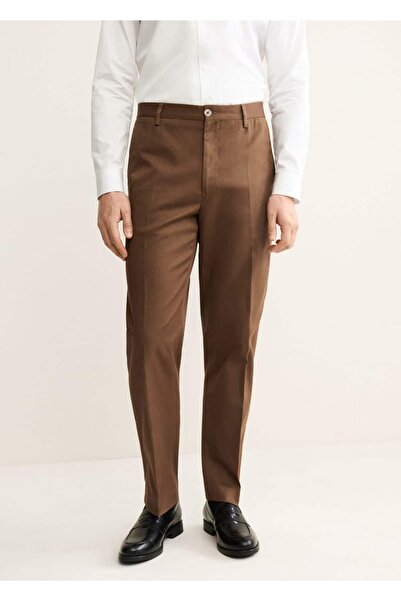 MANGO Man Regular kesim pensli pamuklu pantolon