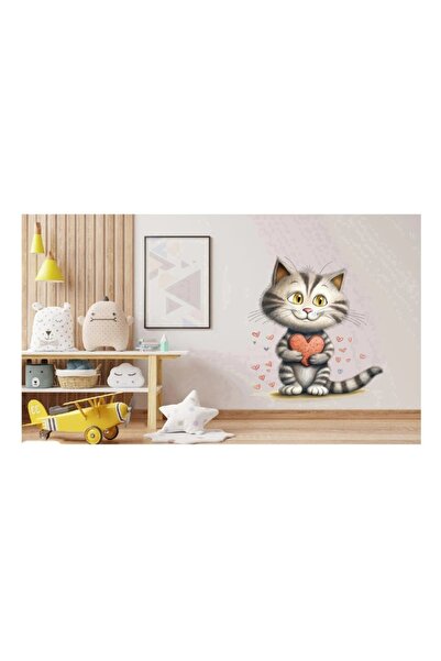 BV Decorative sticker, Cat, Gray, 68 cm, 1326STK-1