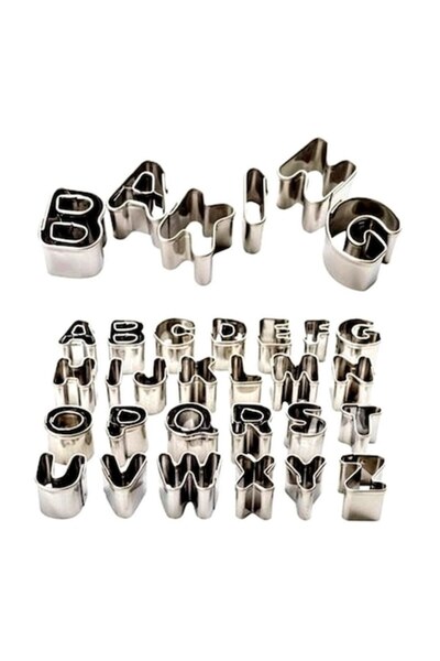 BV Set de 26 forme de biscuiți, Litere (Alfabet), 3 cm, 379COF