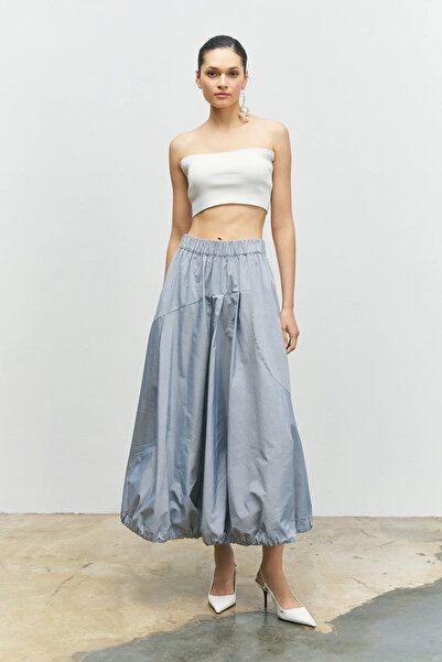 BİZE Tafta Balon Etek - Mavi