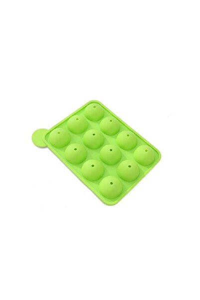 BV Formă de silicon pentru acadele sau bomboane, 12 cavități, Verde, 17,5 cm