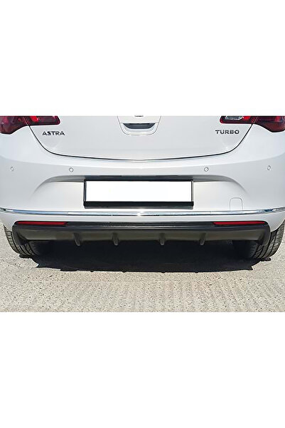AkmTuning Opel Astra J HB Rieger Difüzör Parlak Siyah Plastik 2012 2013 2014 2015 Arka-difizör-bodykit-ek