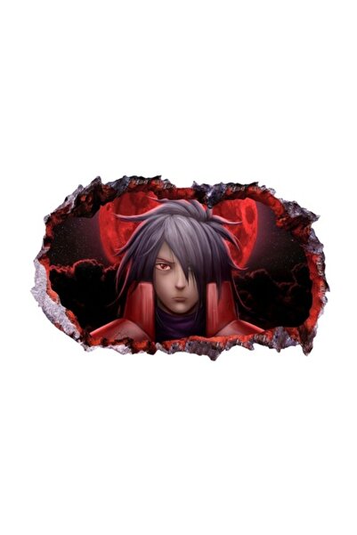 BV Autocolant decorativ „Gaură în perete” 3D, Anime, 85 cm