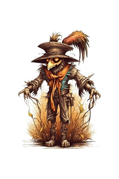 BV Autocolant decorativ, Halloween, maro, 86 cm