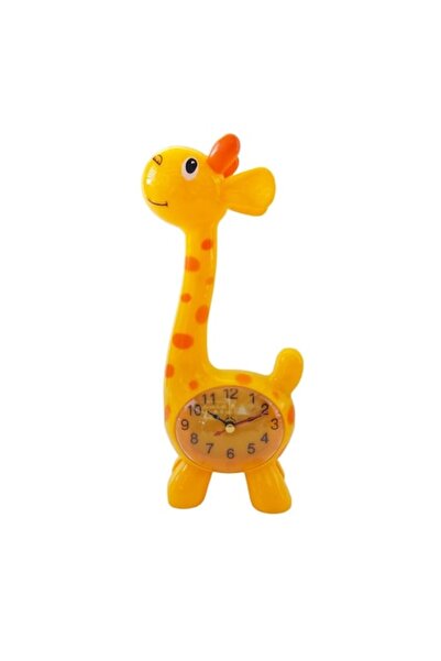 BV Giraffe-shaped table clock, Yellow, 23 cm, 1484GG