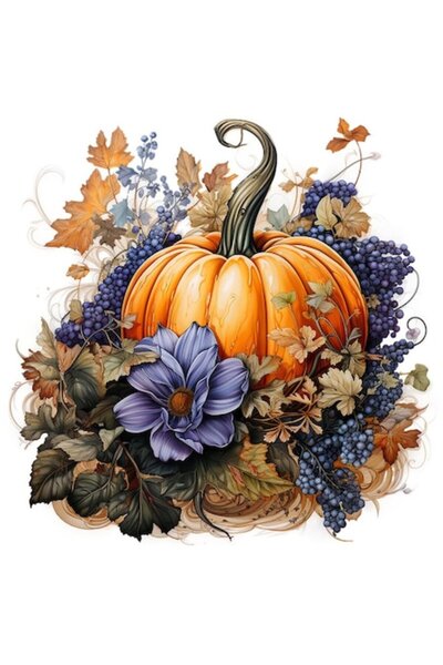 BV Autocolant decorativ, dovleac, violet, 61 cm