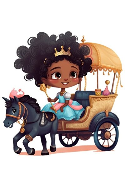 BV Autocolant decorativ, Mică Prințesă, Multicolor, 61 cm, 1280STK-6