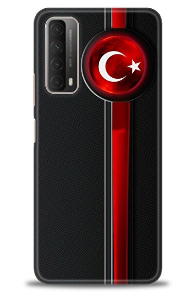 Rulet Aksesuar غطاء متوافق مع هاتف هواوي بي سمارت 2021 HD مطبوع - غطاء سيليكو...