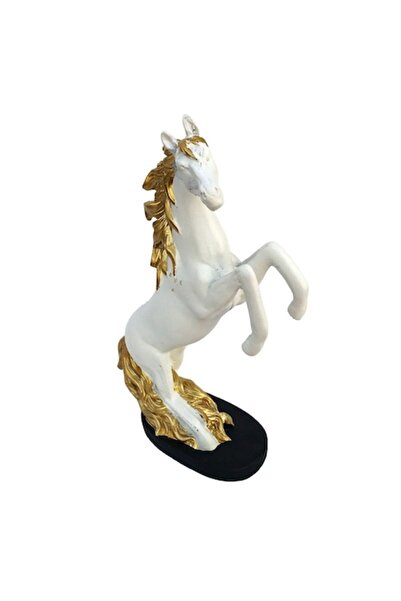 BV Horse-shaped statuette, White, 30 cm