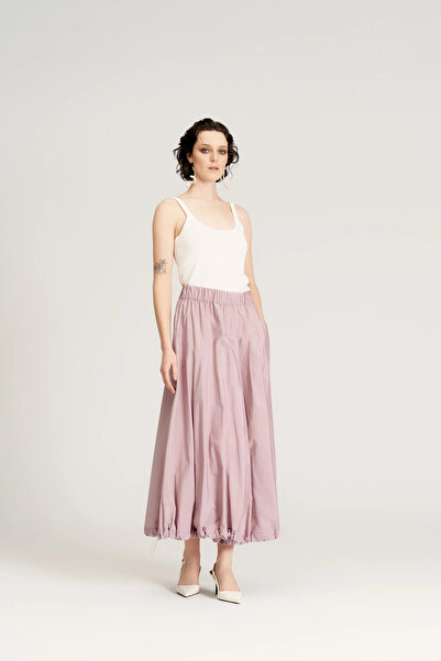 BİZE Tafta Balon Etek - Kırmızı